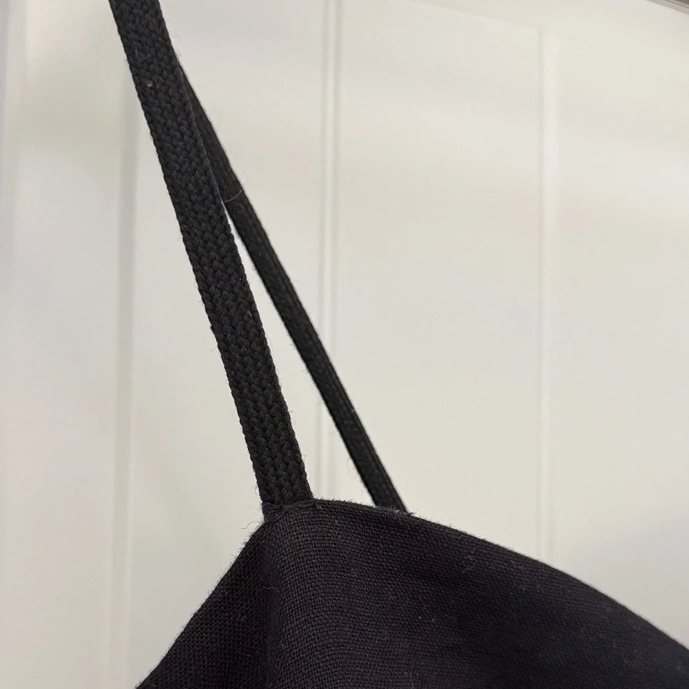 Reformation Black Linen Midi Dress - Picture 6 of 10